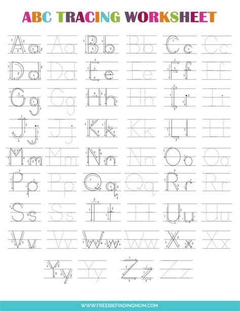 Alphabet Writing Practice Sheets PDF .